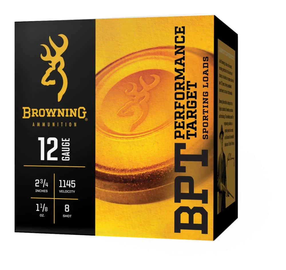 Winchester Browning BPT 12-Gauge Light Target #8 Shotgun Ammunition, 2-3/4-in, 1-1/8-oz 3 Winchester Browning BPT 12-Gauge Light Target #8 Shotgun Ammunition, 2-3/4-in, 1-1/8-oz