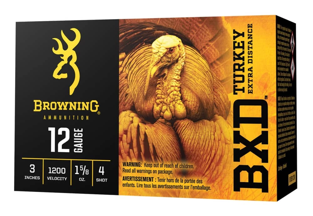 Winchester Browning BXD Turkey 12-Gauge #5 Shotgun Ammunition, 5/8-oz 3 Winchester Browning BXD Turkey 12-Gauge #5 Shotgun Ammunition, 5/8-oz
