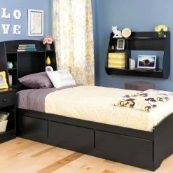 Prepac 1-Drawer Astrid Tall Nightstand -Winchester Outfitters prepac 1 drawer astrid tall nightstand black faccf6dd 88cd 402d a236 fedeb3db555a