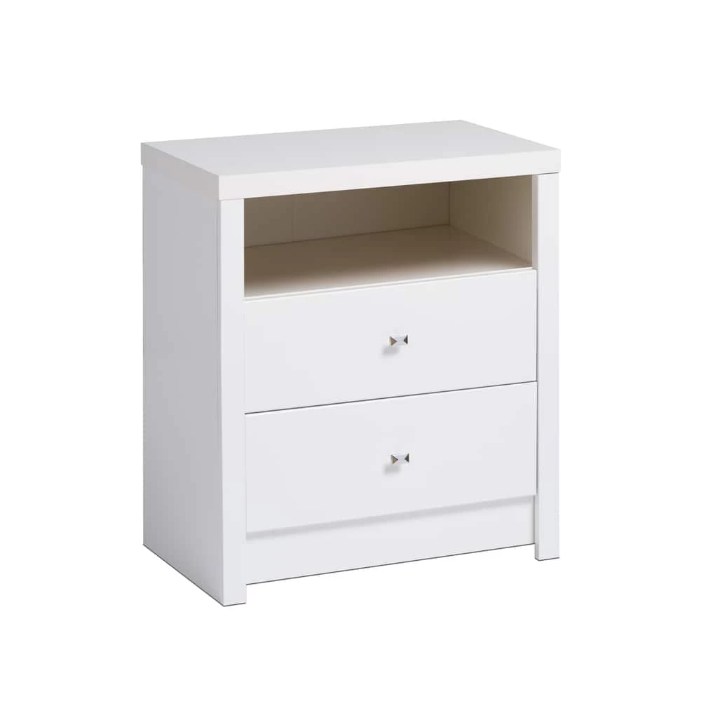 Prepac 2-Drawer Calla Tall Nightstand 3 Prepac 2-Drawer Calla Tall Nightstand