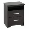 Prepac 2-Drawer Coal Harbour Tall Nightstand With Open Shelf -Winchester Outfitters prepac 2 drawer coal harbor open shelf nightstand black 5b5d8653 2cc2 414b 9cf9 48a5c5c286e5