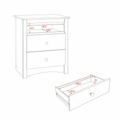 Prepac 2-Drawer Fremont Tall Nightstand With Open Shelf 10 Prepac 2-Drawer Fremont Tall Nightstand With Open Shelf -Winchester Outfitters prepac 2 drawer fremont open shelf nightstand espresso e717c755 e1f5 439e a8cb b412278b4993