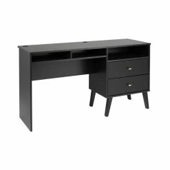 Prepac 2-Drawer Milo Desk With Side Storage