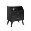 Prepac 2-Drawer Milo Night Stand With Angled Top