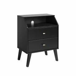 Prepac 2-Drawer Milo Night Stand With Angled Top