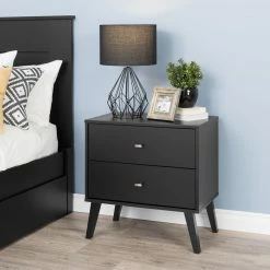 Prepac 2-Drawer Nightstand -Winchester Outfitters prepac 2 drawer nightstand black c2eed324 95fa 442a adb2 61835e0a5e77