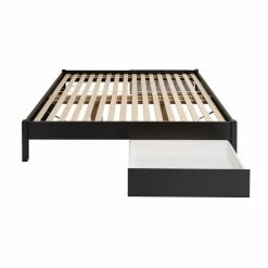 Prepac 2-Drawer 4-Post Platform King Bed -Winchester Outfitters prepac 2 drawer platform bed black king 26c5eb8e dc2e 42a1 9a54 ea071a322bf6