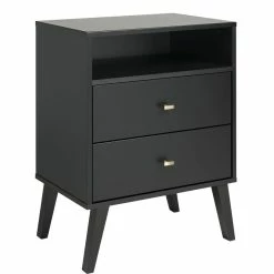 Prepac 2-Drawer Tall Nightstand -Winchester Outfitters prepac 2 drawer tall nightstand black 5be4d5c1 2dc4 45c5 98a7 662327b9be5f