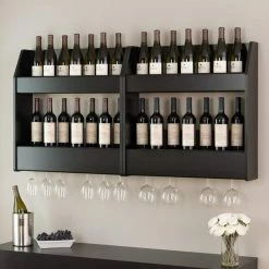 Prepac 2-Tier Floating Wine & Liquor Rack -Winchester Outfitters prepac 2 tier floating wine and liquor rack black 5e898eb9 24a6 47e7 a3ad fc0503d6dfb7