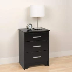 Prepac 3-Drawer Coal Harbor Tall Nightstand 8 Prepac 3-Drawer Coal Harbor Tall Nightstand -Winchester Outfitters prepac 3 drawer coal harbor tall nightstand black 5a1b6489 c3d1 4b1f 93cd 8afdb6ed8fb9