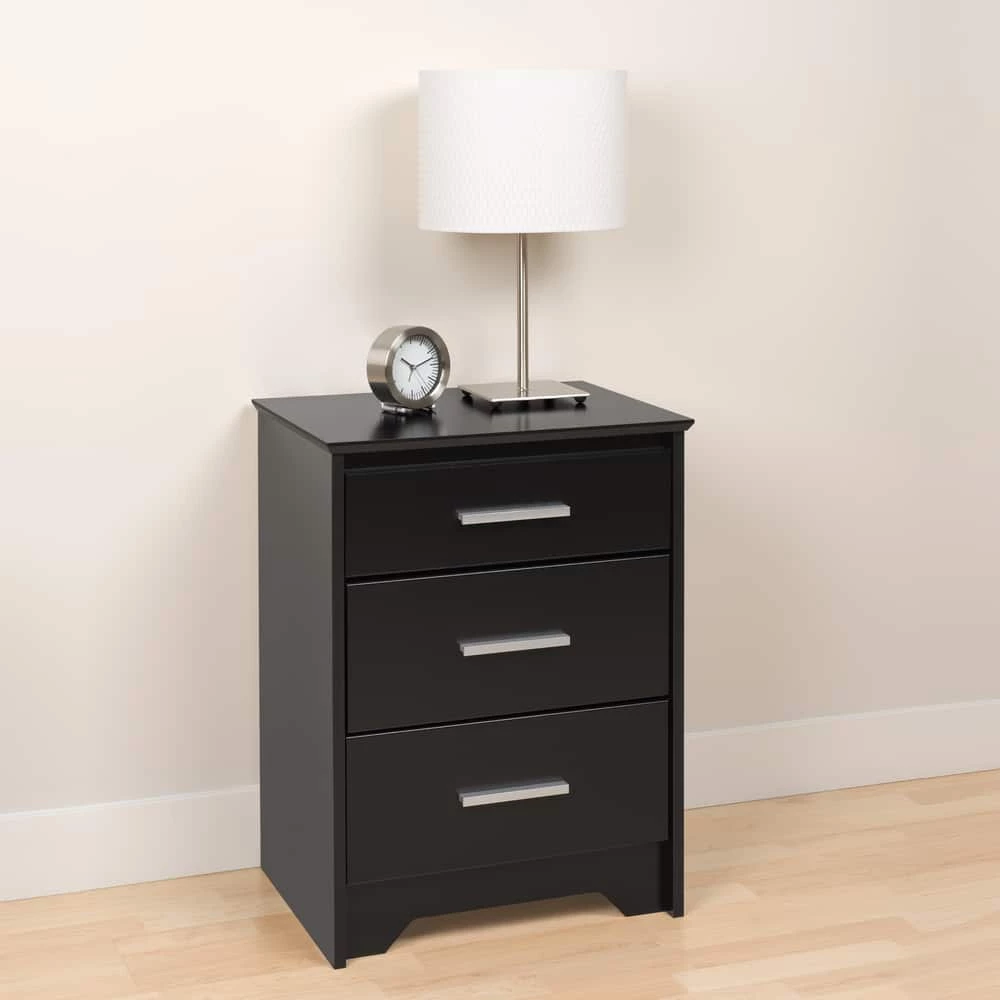 Prepac 3-Drawer Coal Harbor Tall Nightstand 5 Prepac 3-Drawer Coal Harbor Tall Nightstand - Image 3
