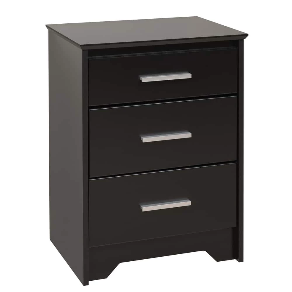 Prepac 3-Drawer Coal Harbor Tall Nightstand 3 Prepac 3-Drawer Coal Harbor Tall Nightstand