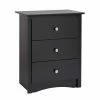 Prepac 3-Drawer Sonoma Tall Nightstand -Winchester Outfitters prepac 3 drawer sonoma tall nightstand black 06672e61 663d 403d bff3 faadefa98d50