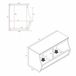 Prepac 4-Bin Monterey Stacked Storage Cubby -Winchester Outfitters prepac 4 bin monterey stacked storage cubby white 1f1887a5 dc6d 4e2f a4e0 f29390b01bf2