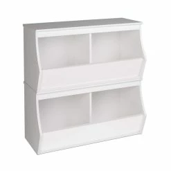 Prepac 4-Bin Monterey Stacked Storage Cubby