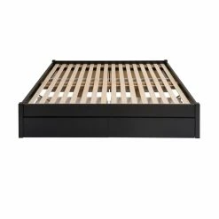 Prepac 4-Drawer 4-Post Platform King Bed -Winchester Outfitters prepac 4 drawer platform bed black king cb8d6862 f994 4139 8377 cc9e6e903e7f