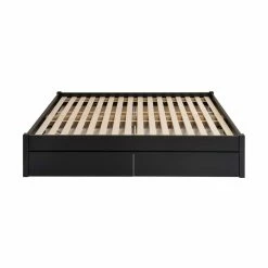 Prepac 4-Drawer 4-Post Platform Queen Bed -Winchester Outfitters prepac 4 drawer platform bed black queen 8a4b9589 92e1 4c67 b412 c4d22d7e1e7d