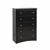 Prepac 5-Drawer Sonoma Chest -Winchester Outfitters prepac 5 drawer sonoma chest black d9833c8e 1274 4e95 b2fa 1539c190739b
