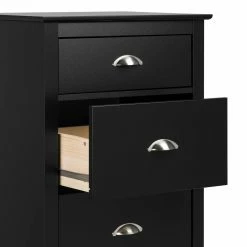 Prepac 5-Drawer Yaletown Tall Chest -Winchester Outfitters prepac 5 drawer yaletown tall chest black 58d9aeaf bea6 4eb6 9f23 aa342d79640d