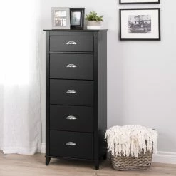 Prepac 5-Drawer Yaletown Tall Chest -Winchester Outfitters prepac 5 drawer yaletown tall chest black 7665921b 5136 40d6 9a1d 4e4fcd5e8fc9