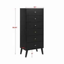 Prepac 6-Drawer Milo Mid-Century Modern Tall Chest 13 Prepac 6-Drawer Milo Mid-Century Modern Tall Chest -Winchester Outfitters prepac 6 drawer milo mcm tall chest black 8be9cc04 ec16 4772 ac8d f233189d5638