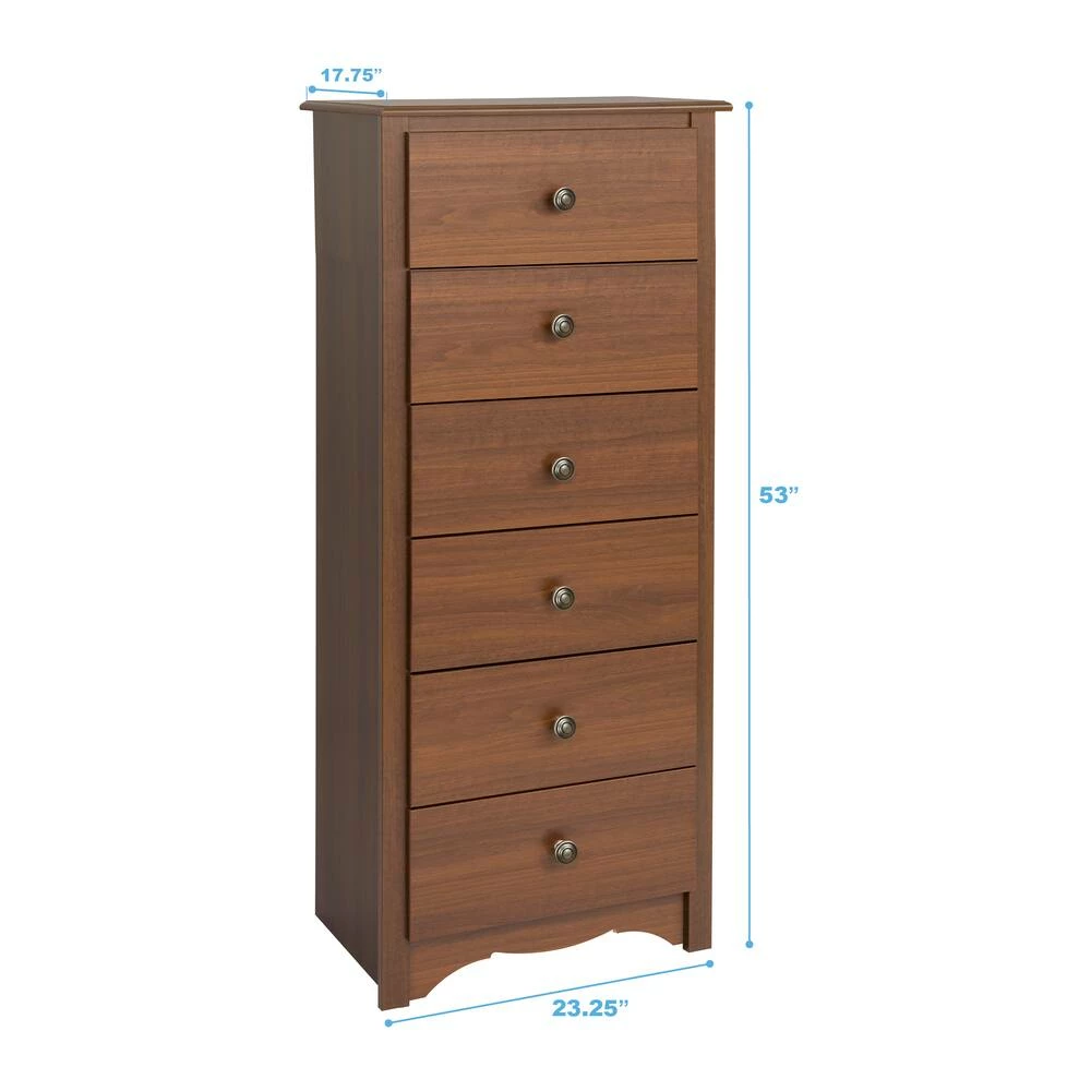 Prepac 6-Drawer Monterey Tall Chest 4 Prepac 6-Drawer Monterey Tall Chest - Image 2