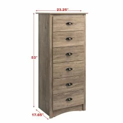 Prepac 6-Drawer Salt Spring Tall Chest -Winchester Outfitters prepac 6 drawer salt spring tall chest drifted grey e8763e39 2246 4332 9058 6557eb127568