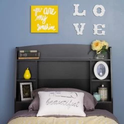 Prepac Astrid Twin Headboard -Winchester Outfitters prepac astrid headboard black twin c1740cbc 8999 43d7 b5b1 dc748bd839ef
