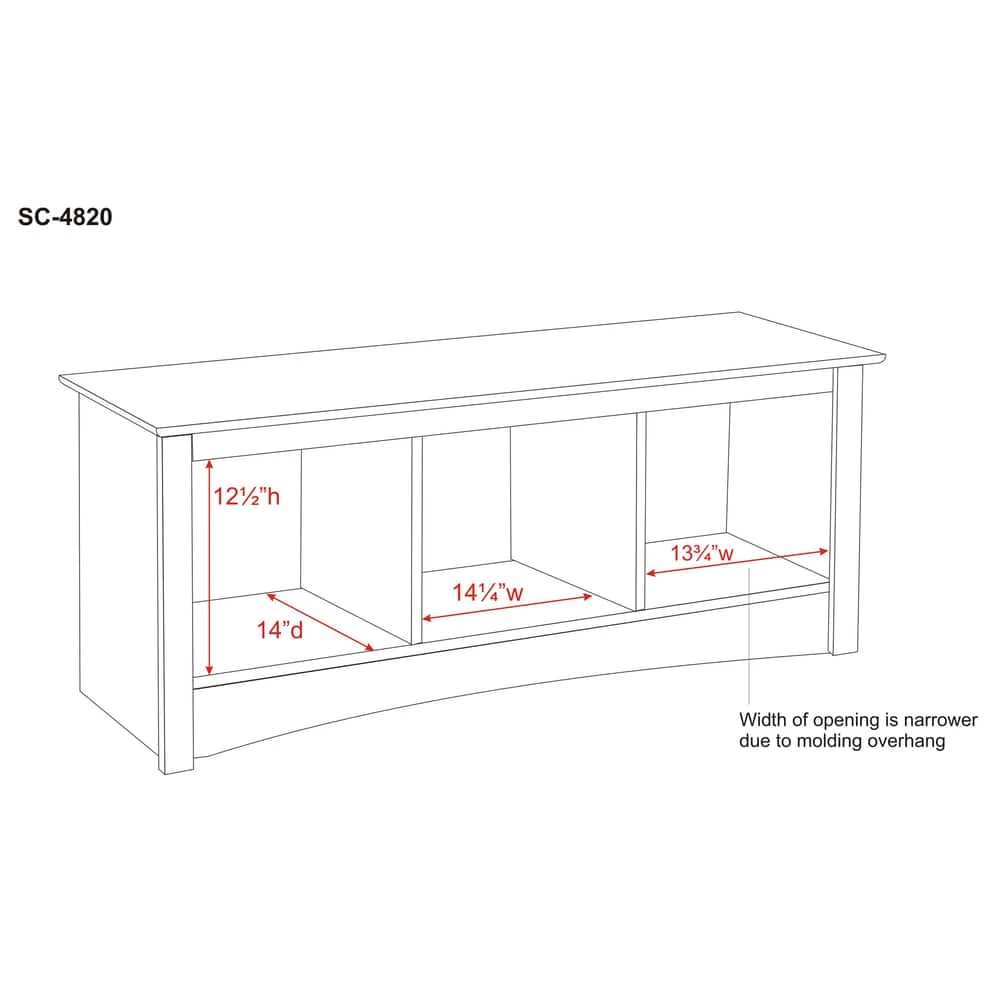 Prepac Cubby Bench 5 Prepac Cubby Bench - Image 3