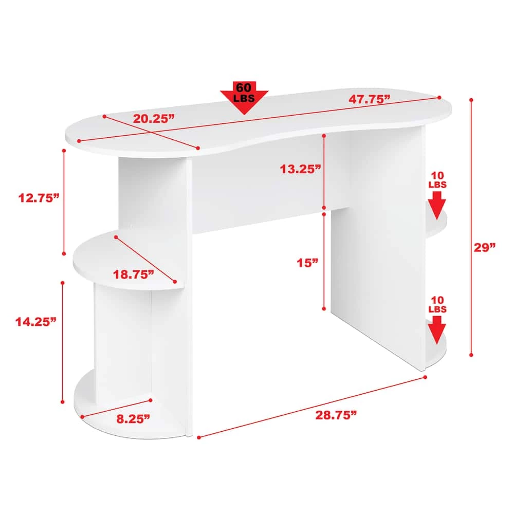 Prepac Kurv Floor Standing Desk 6 Prepac Kurv Floor Standing Desk - Image 4