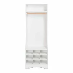 Prepac Narrow Open Wardrobe With Shoe Storage