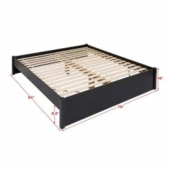 Prepac Platform 4-Post King Bed -Winchester Outfitters prepac platform bed black king 8b1f35de 07ab 4ab2 859d 25e5bfbc8d61