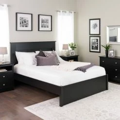 Prepac Platform 4-Post Queen Bed -Winchester Outfitters prepac platform bed black queen 3a4ea157 986f 4d33 8f7a 911d0f223a1f
