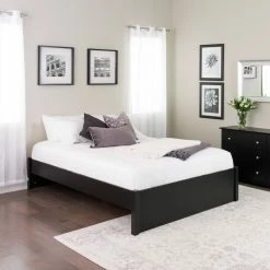 Prepac Platform 4-Post Queen Bed -Winchester Outfitters prepac platform bed black queen 84208d69 5e9e 4f97 b338 2355af869a27
