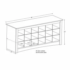 Prepac Shoe Cubby Bench -Winchester Outfitters prepac shoe cubbie bench drifted grey e8cea510 2102 457e 84b5 e7ad8ae2f610