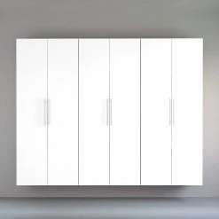 Prepac HangUps Mounted Storage Cabinet Set J, Assorted Colours, 16 X 90 X 72-in, 3-pc