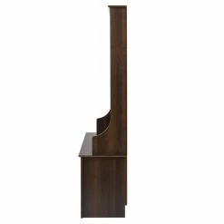 Prepac 4-Hook Entryway Coat Rack/Hall Tree With 2-Door Storage Bench, Brown -Winchester Outfitters prepac wide hall tree and bench with doors espresso 7aafc199 91fc 4afa a225 eef3b05f0209