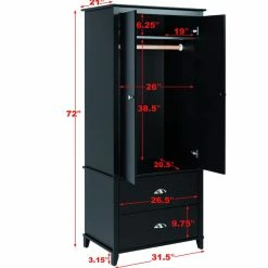 Prepac Yaletown Armoire -Winchester Outfitters prepac yaletown armoire black 5ea2fd6e 327e 4694 b29f 836a431a43ce