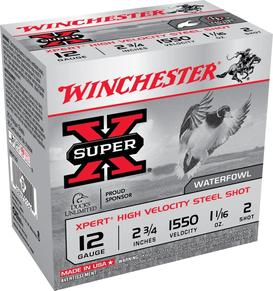 Winchester 12-Gauge XS122 1-1/8 #2 Steel Shot Shells 3 Winchester 12-Gauge XS122 1-1/8 #2 Steel Shot Shells