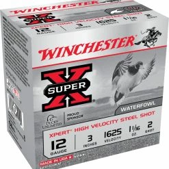 Winchester 12-Gauge 3-in #2 Steel High Velocity Shotgun Ammunition, 25-pk