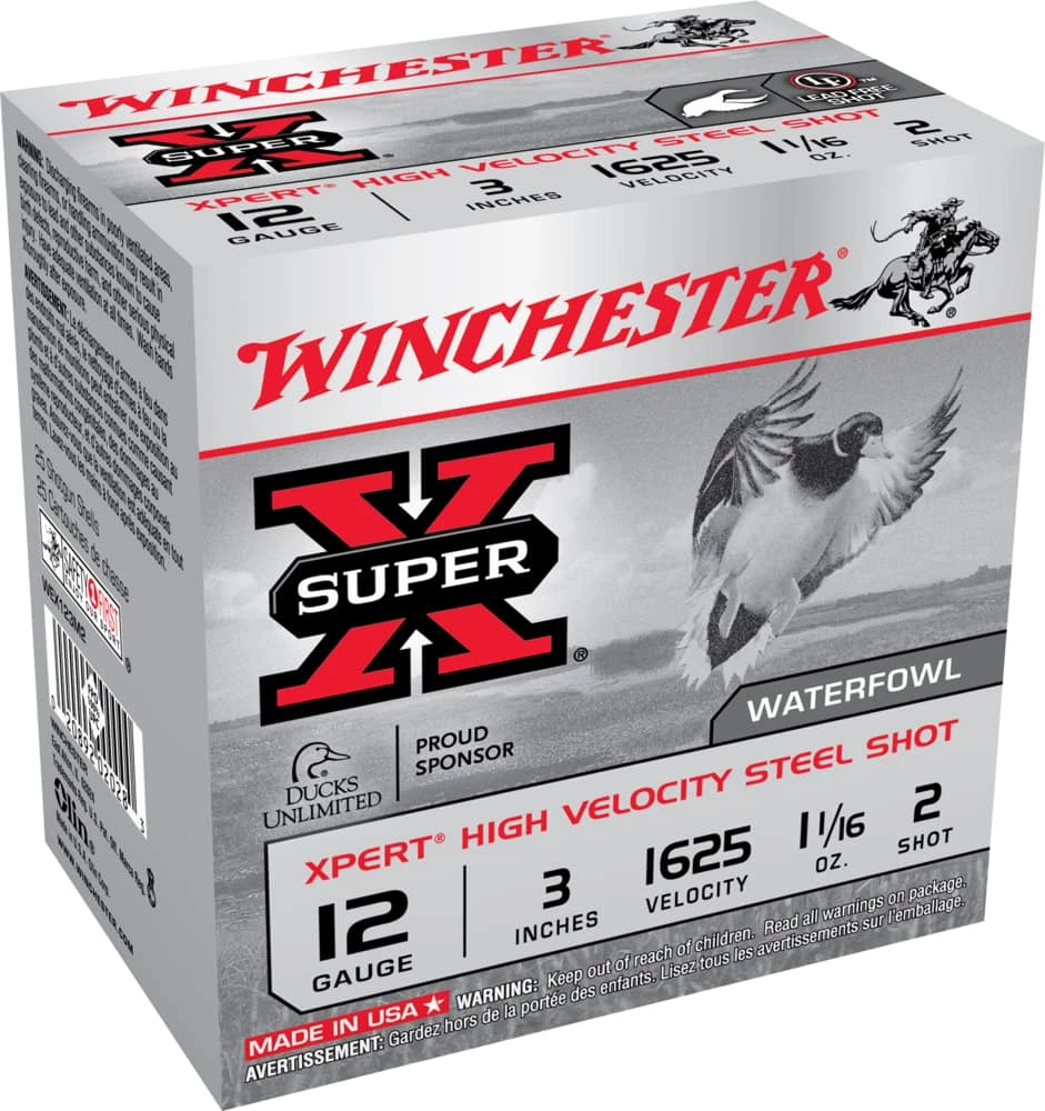 Winchester 12-Gauge 3-in #2 Steel High Velocity Shotgun Ammunition, 25-pk 3 Winchester 12-Gauge 3-in #2 Steel High Velocity Shotgun Ammunition, 25-pk