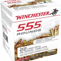 Winchester .22 Long Rifle 36-Grain Rifle Ammunition, 555-rounds