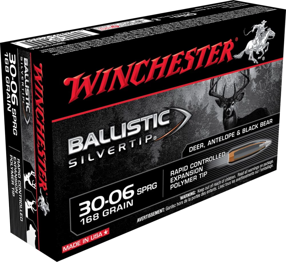 Winchester Ballistic Silvertip Supreme 30-06 Springfield 168 Grain 3 Winchester Ballistic Silvertip Supreme 30-06 Springfield 168 Grain
