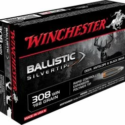 Winchester Supreme .308 Win 168-Grain Ballistic Silvertip Rifle Ammunition
