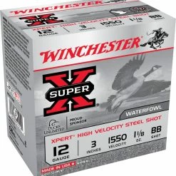 Winchester 12-Gauge #BB Steel Shotgun Shells, 3-in