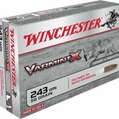Winchester Varmint X .243 Ammunition, 58 G