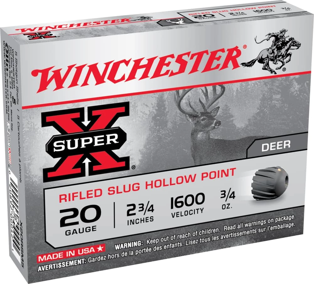 Winchester X20RS 20-Gauge Foster Lead Slugs 3 Winchester X20RS 20-Gauge Foster Lead Slugs